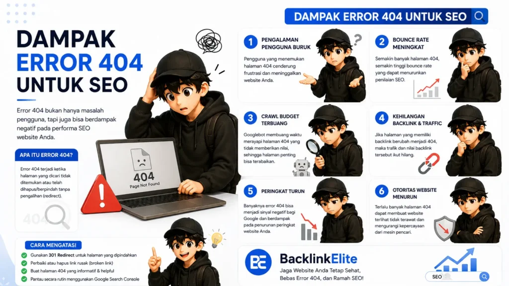 Dampak Error 404 untuk SEO