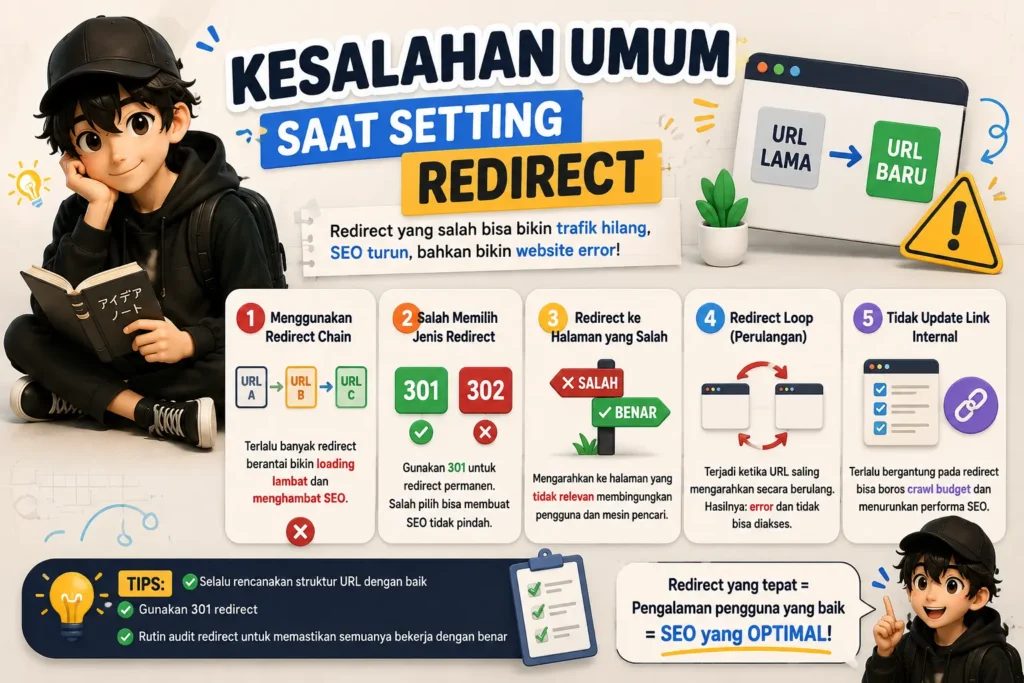 Kesalahan Umum Saat Setting Redirect