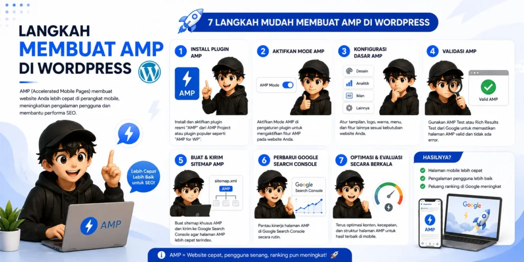 Langkah Membuat AMP WordPress